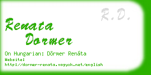 renata dormer business card