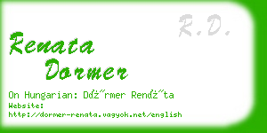 renata dormer business card